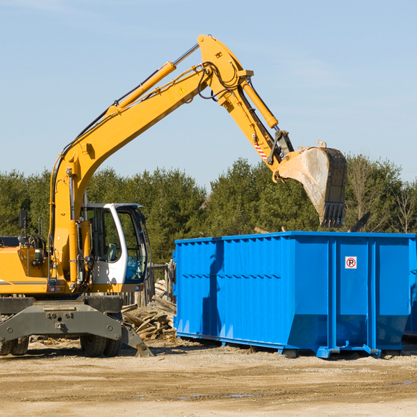 how many times can i have a residential dumpster rental emptied in Knickerbocker TX